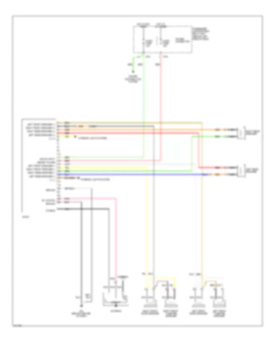 Radio Wiring Diagram Canada without Amplifier for Hyundai Accent GS 2009