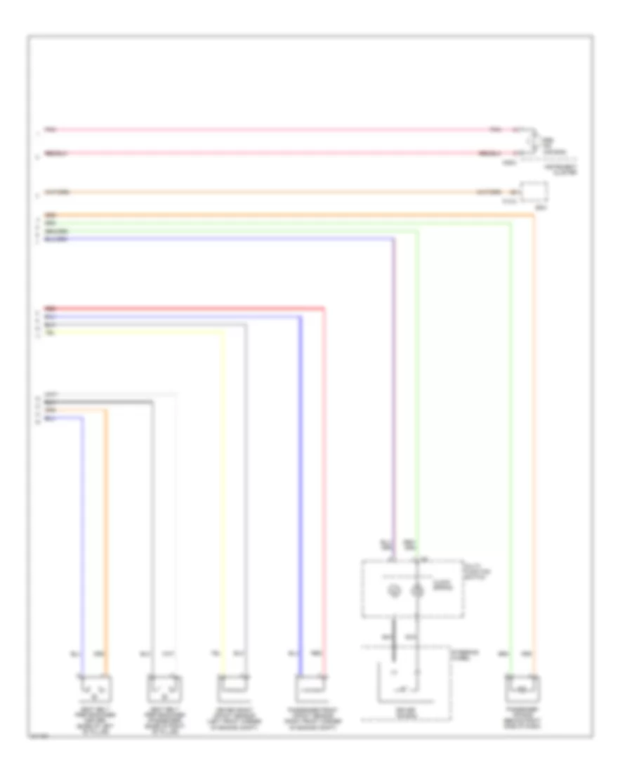 Supplemental Restraints Wiring Diagram Base 2 of 2 for Hyundai Accent GS 2009