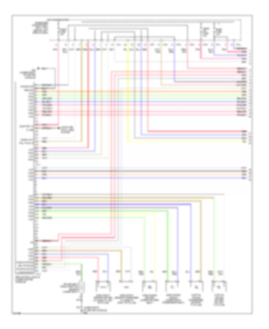 Supplemental Restraints Wiring Diagram Dual Stage 1 of 2 for Hyundai Accent GS 2009