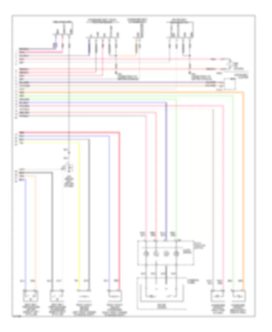 Supplemental Restraints Wiring Diagram Dual Stage 2 of 2 for Hyundai Accent GS 2009