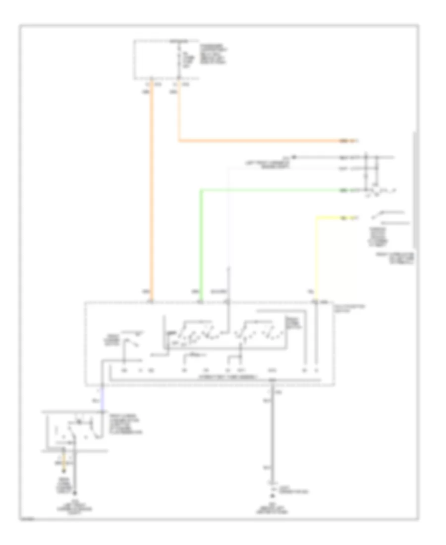 Front Wiper Washer Wiring Diagram for Hyundai Accent GS 2009