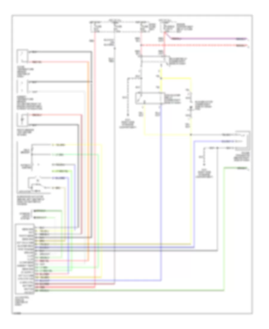 A C Wiring Diagram Auto A C 1 of 2 for Hyundai Sonata GL 1998