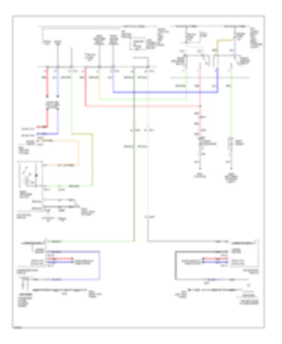 Defoggers Wiring Diagram, without Auto Defogger for Hyundai Santa Fe GLS 2014