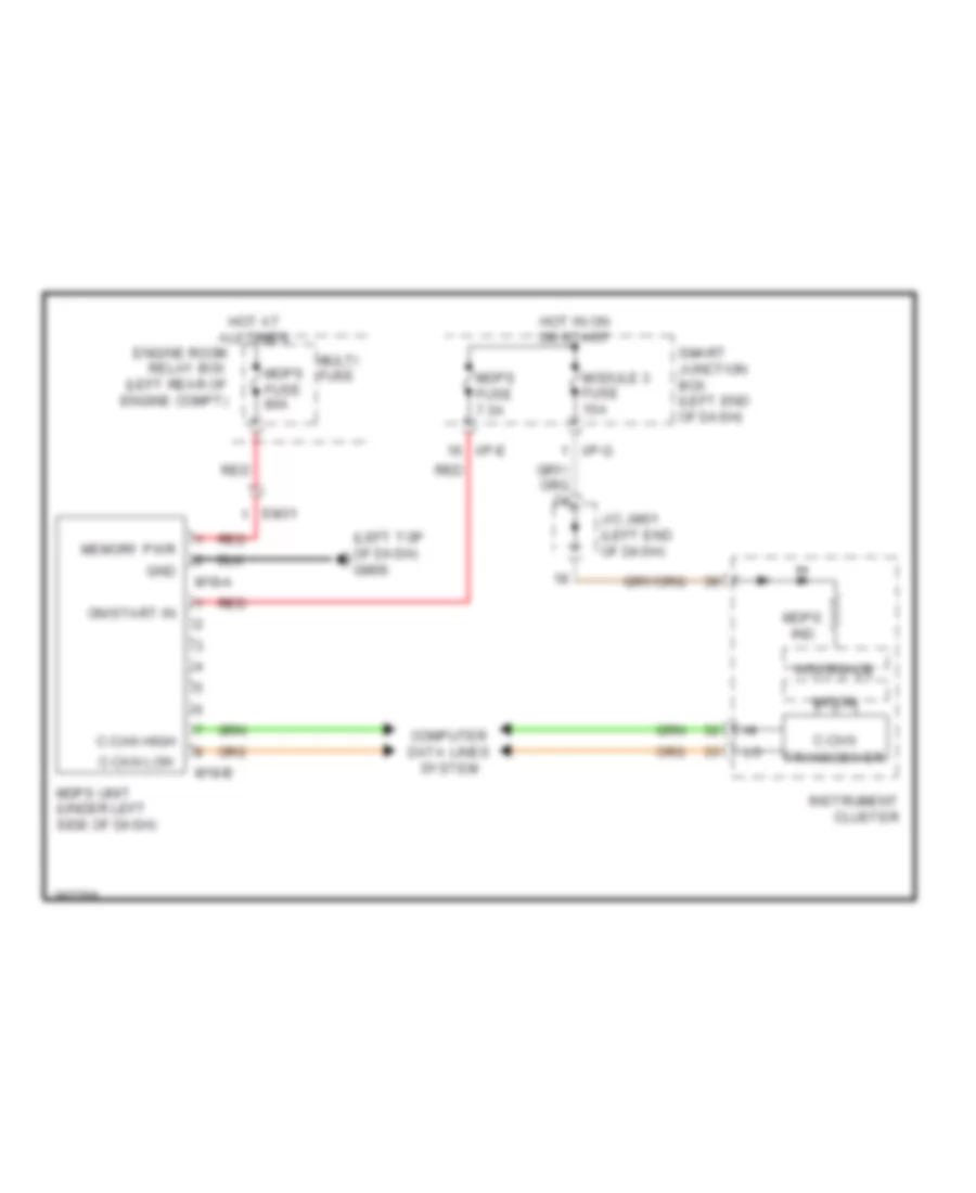 Electronic Power Steering Wiring Diagram for Hyundai Santa Fe GLS 2014