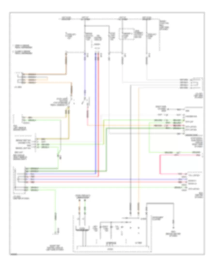Exterior Lamps Wiring Diagram (1 of 4) for Hyundai Santa Fe GLS 2014