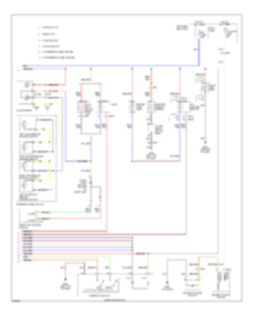 Instrument Illumination Wiring Diagram 2 of 2 for Hyundai Santa Fe GLS 2014