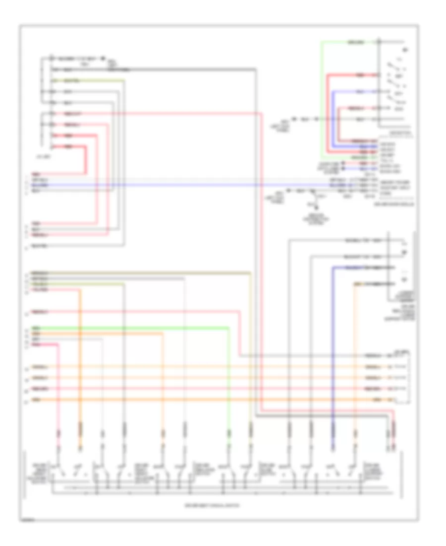 Drivers Memory Seat Wiring Diagram (2 of 2) for Hyundai Santa Fe GLS 2014