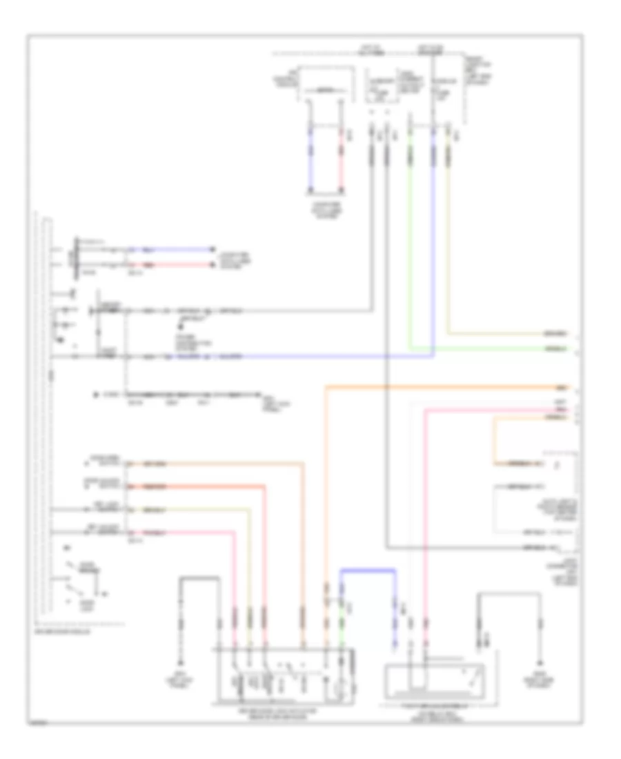 Power Door Locks Wiring Diagram 1 of 3 for Hyundai Santa Fe GLS 2014