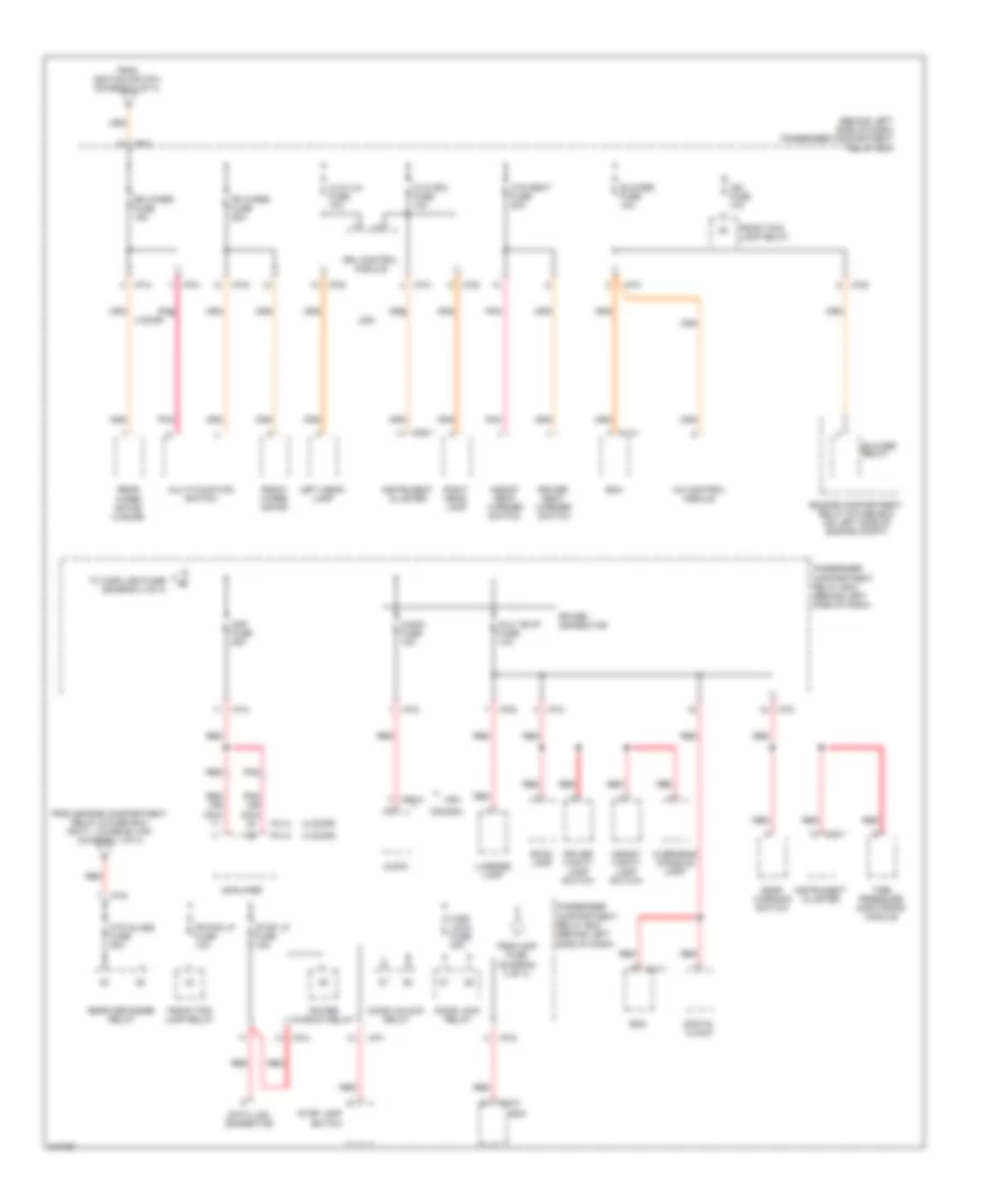 Power Distribution Wiring Diagram (3 of 4) for Hyundai Accent SE 2009