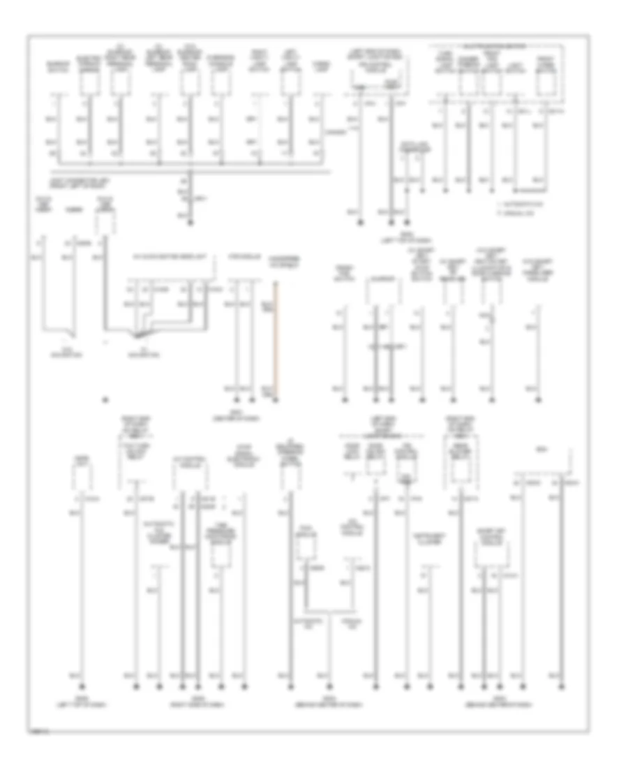 Ground Distribution Wiring Diagram 1 of 4 for Hyundai Santa Fe Limited 2014