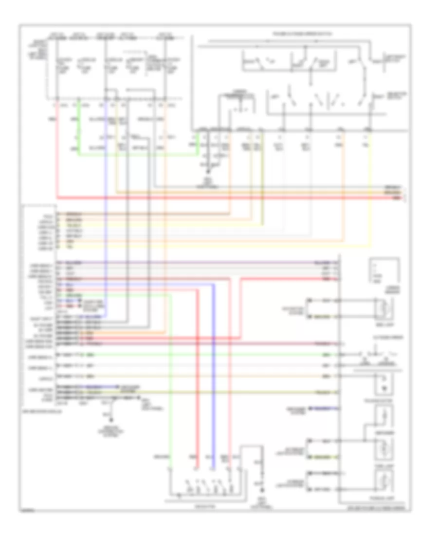 Memory Mirrors Wiring Diagram (1 of 2) for Hyundai Santa Fe Limited 2014