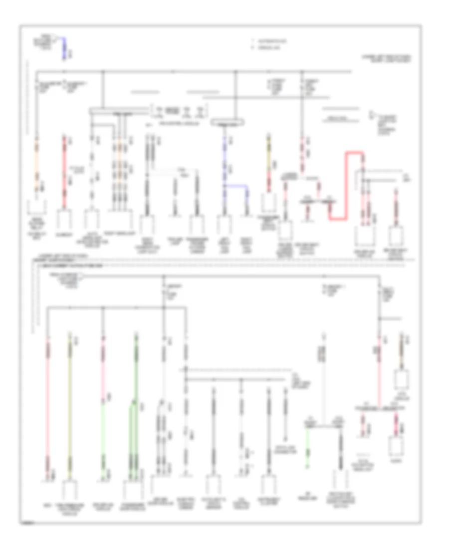 Power Distribution Wiring Diagram 5 of 8 for Hyundai Santa Fe Limited 2014