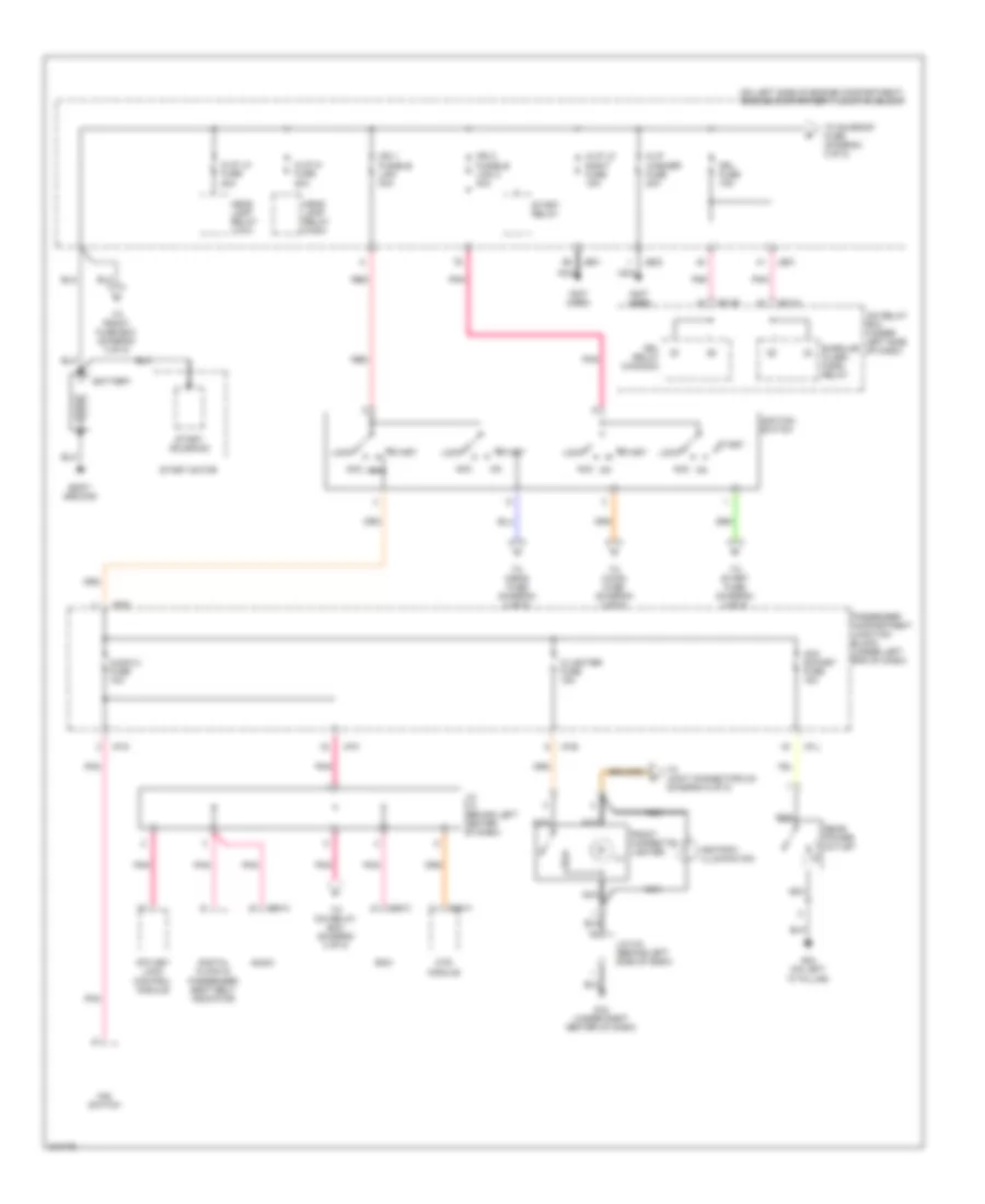 Power Distribution Wiring Diagram 1 of 8 for Hyundai Azera GLS 2009