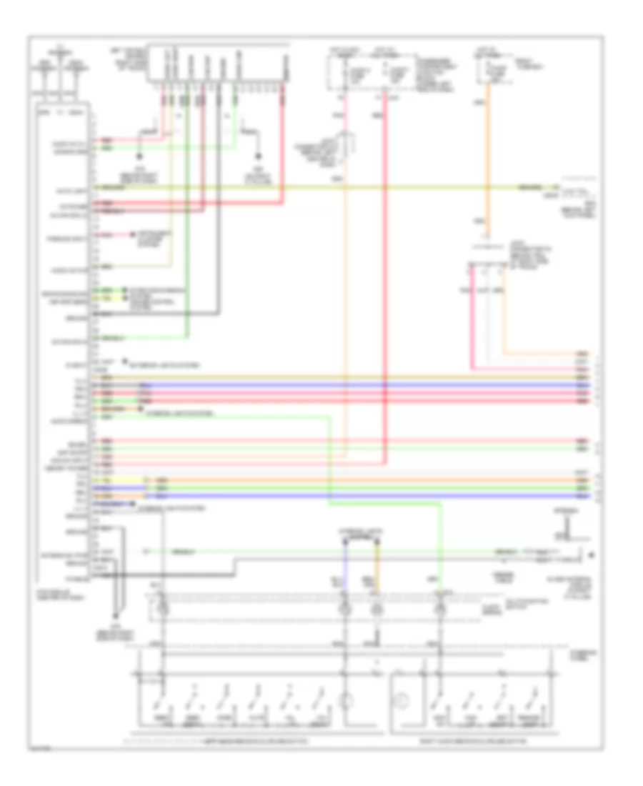 Radio Wiring Diagram with Navigation  with AV Amplifier 1 of 2 for Hyundai Azera GLS 2009