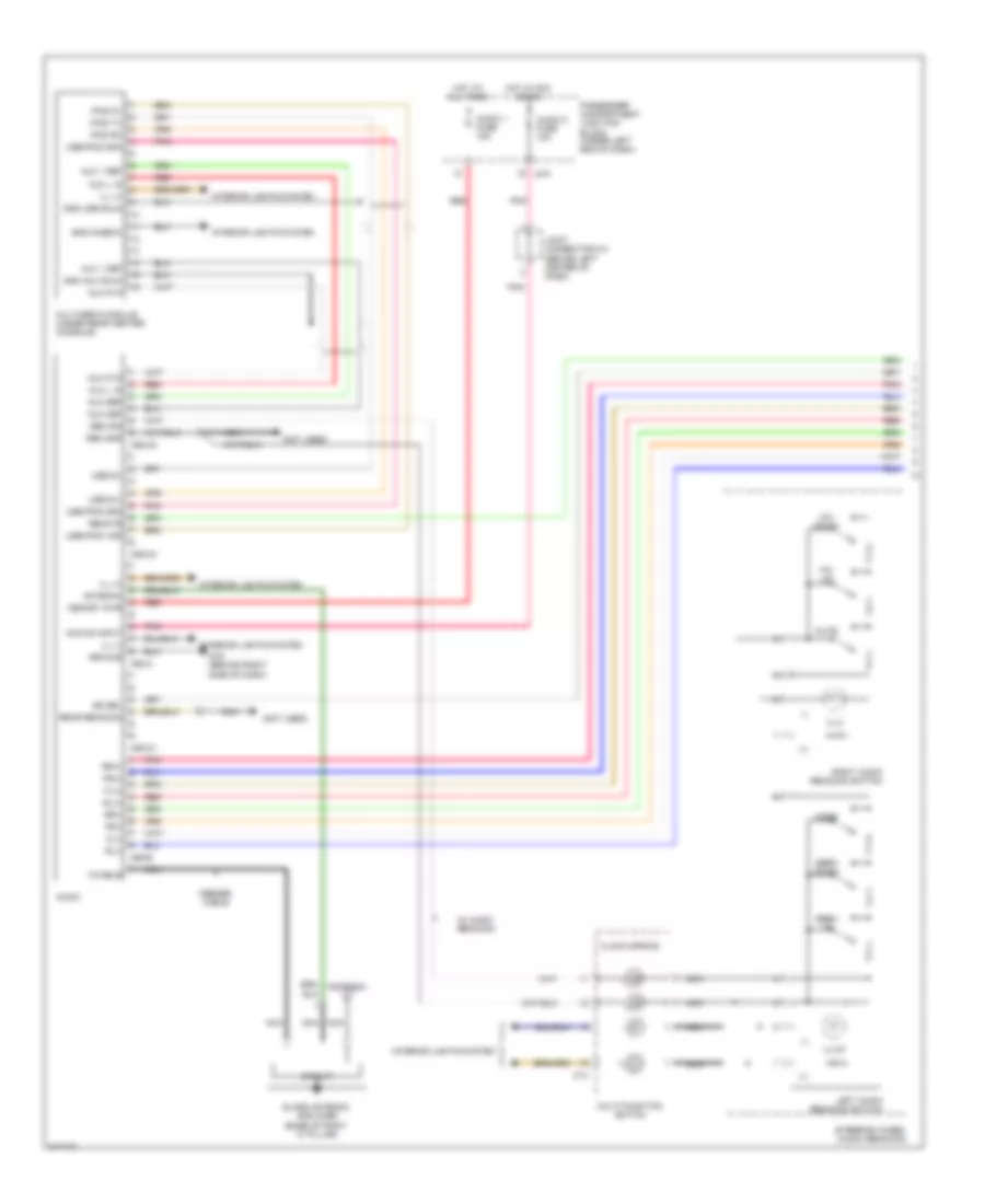 Radio Wiring Diagram, without Navigation  with JBL Amplifier (1 of 2) for Hyundai Azera GLS 2009