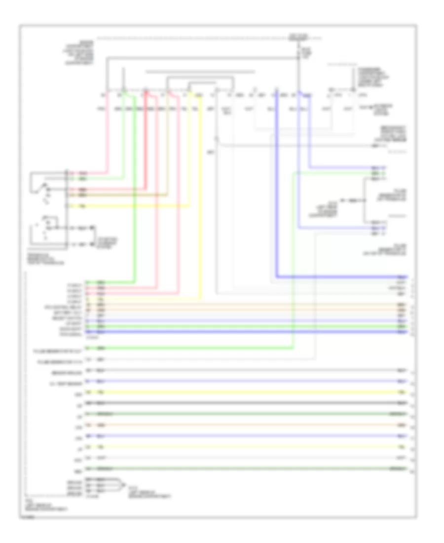 Transmission Wiring Diagram 1 of 2 for Hyundai Azera GLS 2009