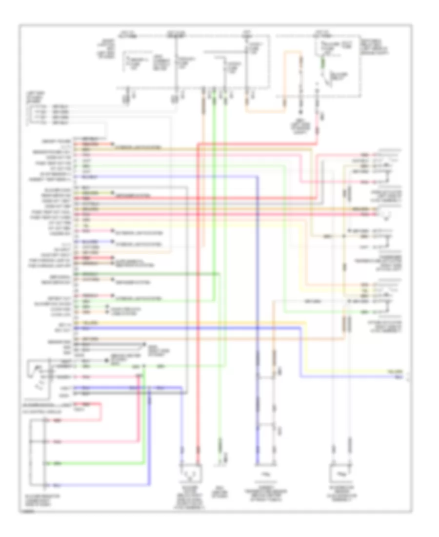 Manual A C Wiring Diagram 1 of 2 for Hyundai Santa Fe Sport 2014