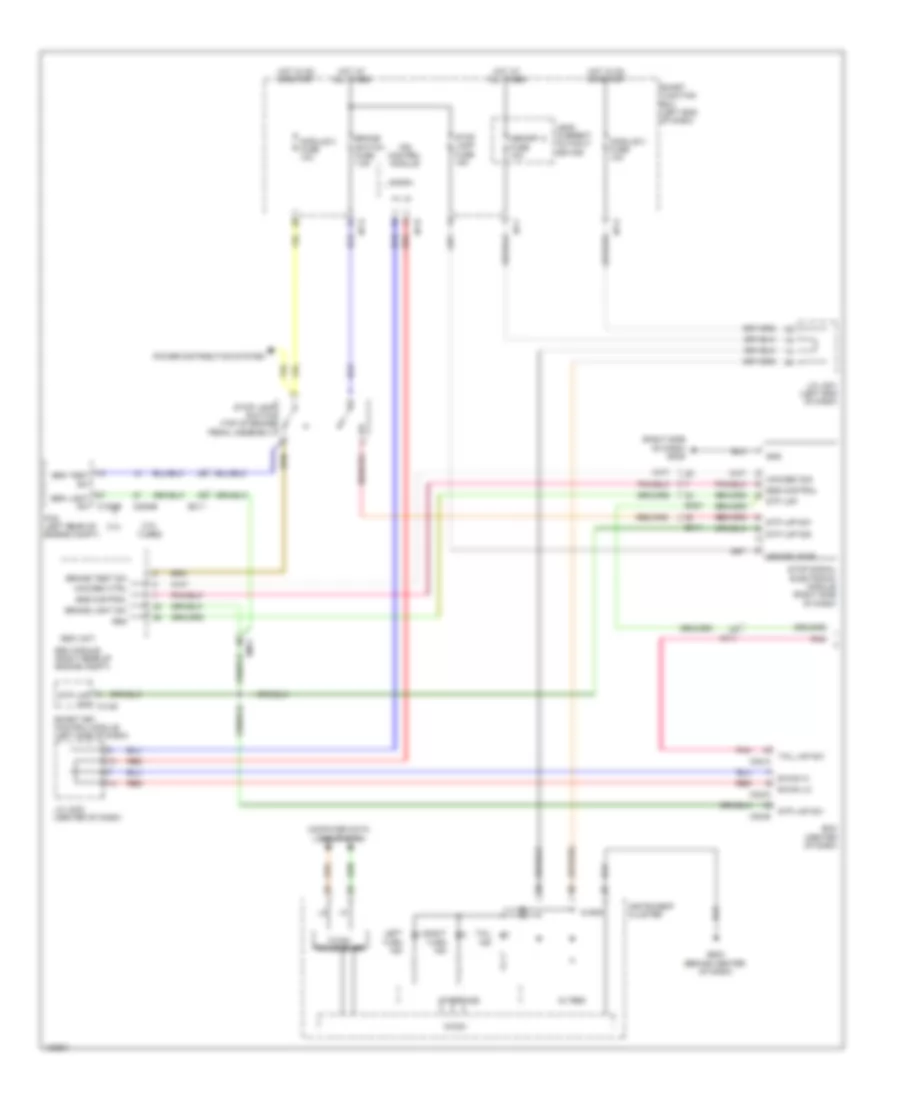 Exterior Lamps Wiring Diagram (1 of 4) for Hyundai Santa Fe Sport 2014
