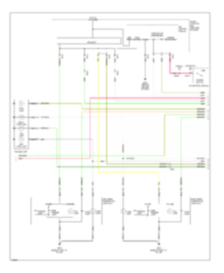 Exterior Lamps Wiring Diagram (2 of 4) for Hyundai Santa Fe Sport 2014