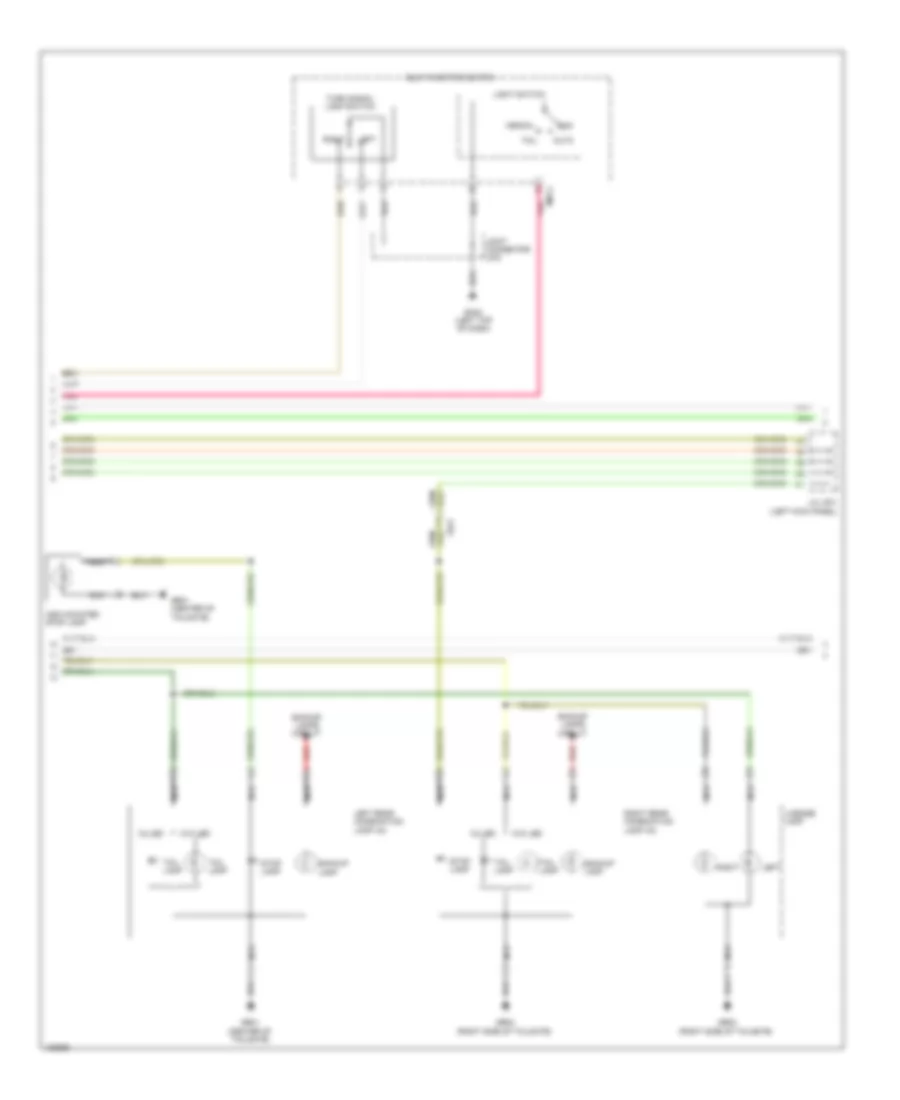 Exterior Lamps Wiring Diagram (3 of 4) for Hyundai Santa Fe Sport 2014