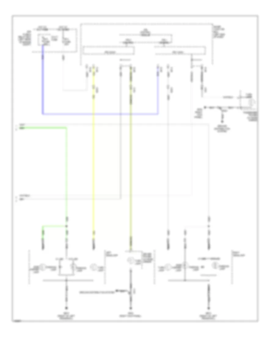 Exterior Lamps Wiring Diagram (4 of 4) for Hyundai Santa Fe Sport 2014