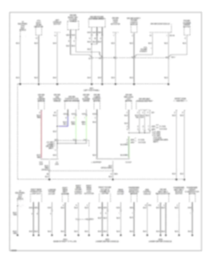 Ground Distribution Wiring Diagram 3 of 4 for Hyundai Santa Fe Sport 2014