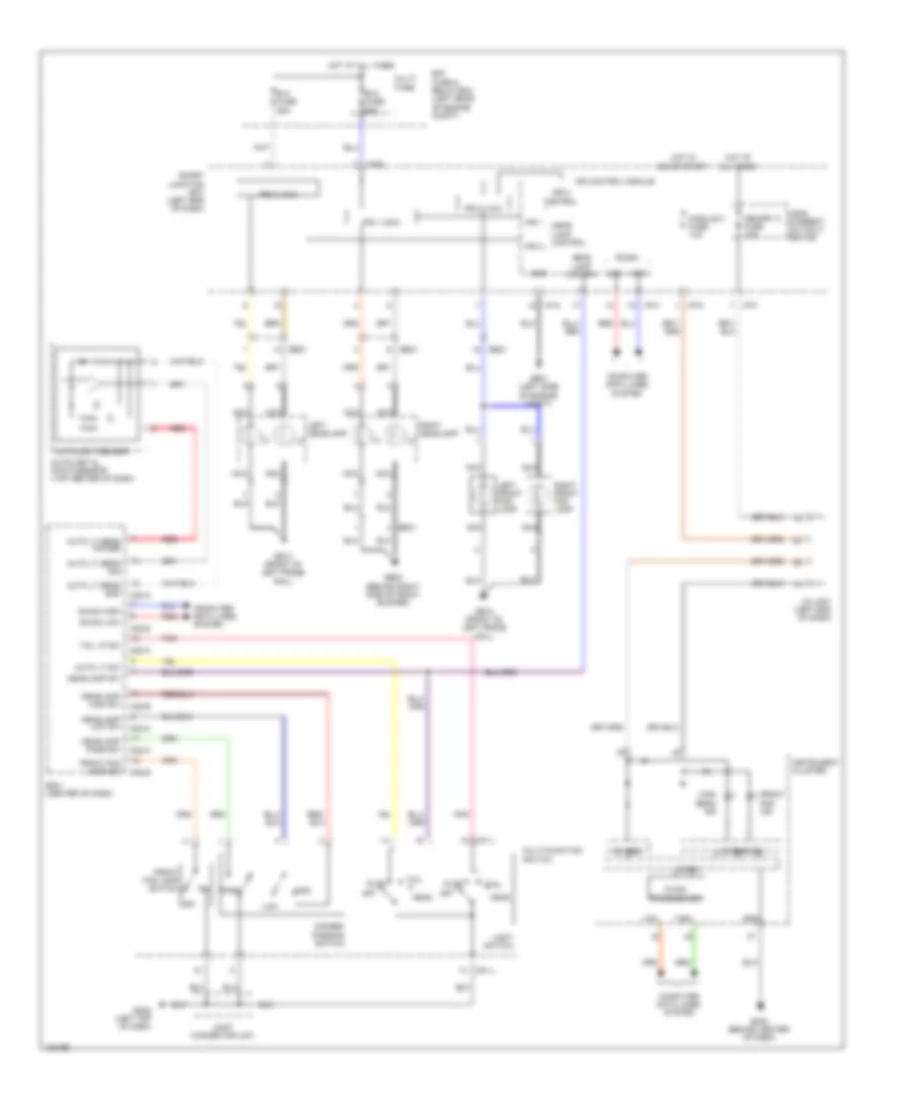 Autolamps Wiring Diagram for Hyundai Santa Fe Sport 2014