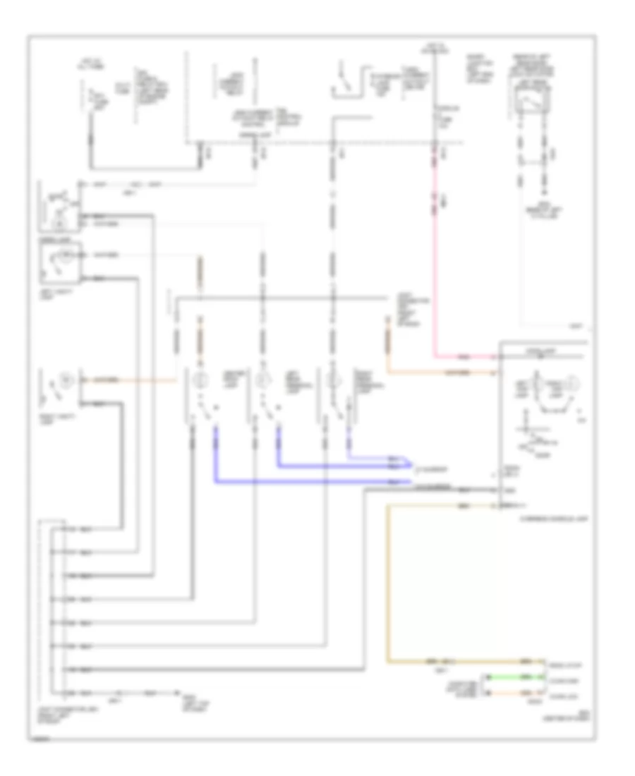 Courtesy Lamps Wiring Diagram 1 of 2 for Hyundai Santa Fe Sport 2014