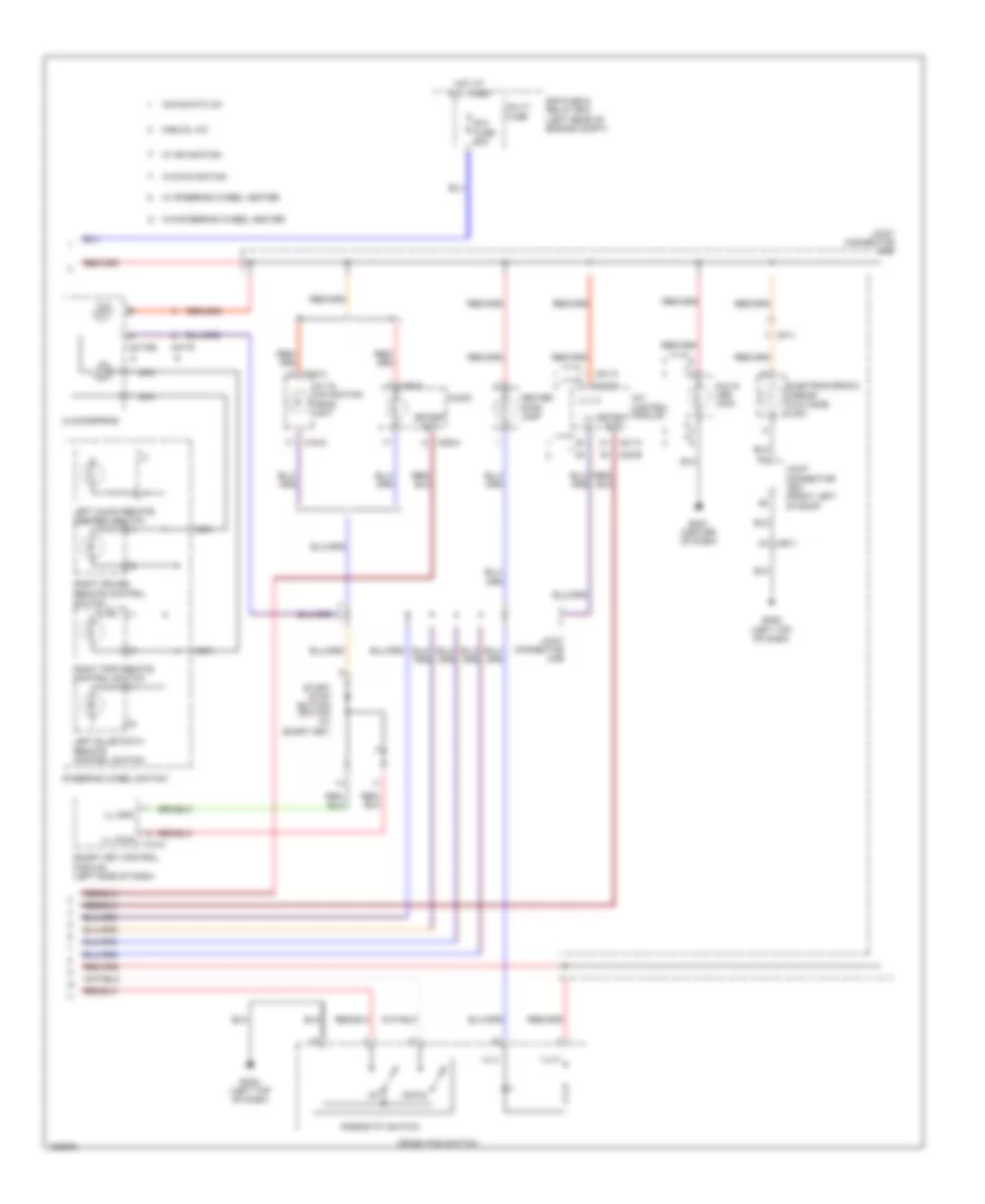 Instrument Illumination Wiring Diagram 2 of 2 for Hyundai Santa Fe Sport 2014
