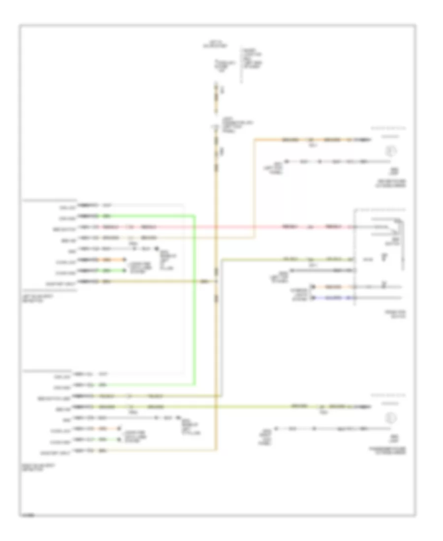 Blind Spot Information System Wiring Diagram for Hyundai Santa Fe Sport 2014