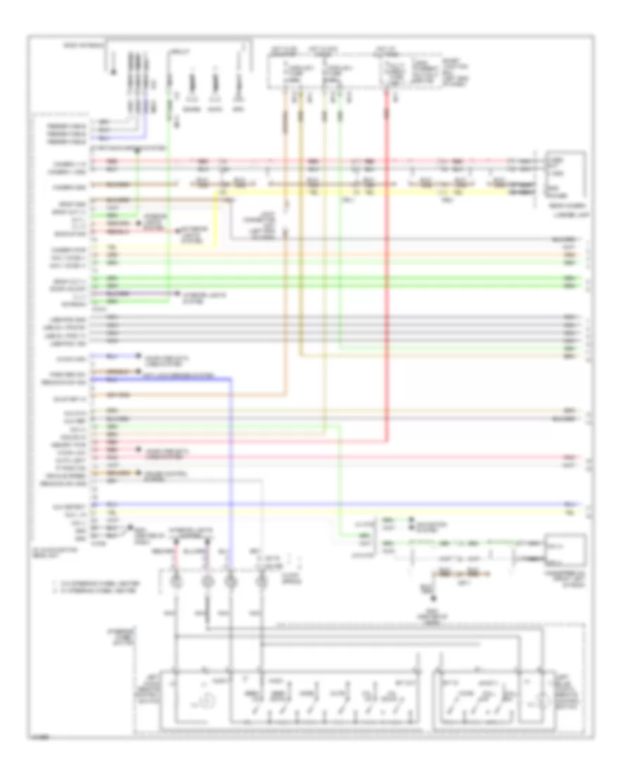 Navigation Wiring Diagram (1 of 3) for Hyundai Santa Fe Sport 2014