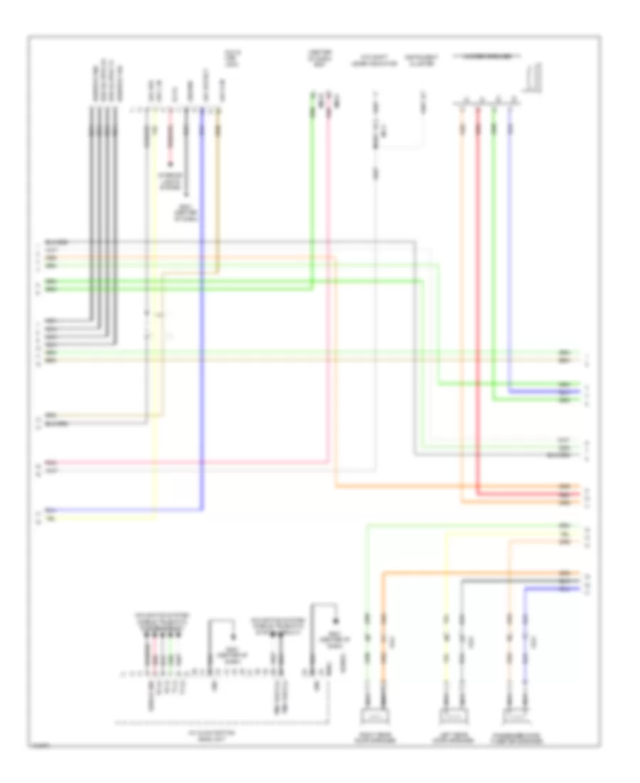 Navigation Wiring Diagram (2 of 3) for Hyundai Santa Fe Sport 2014