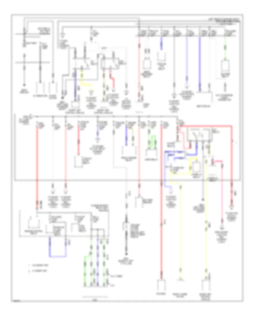 Power Distribution Wiring Diagram 1 of 8 for Hyundai Santa Fe Sport 2014