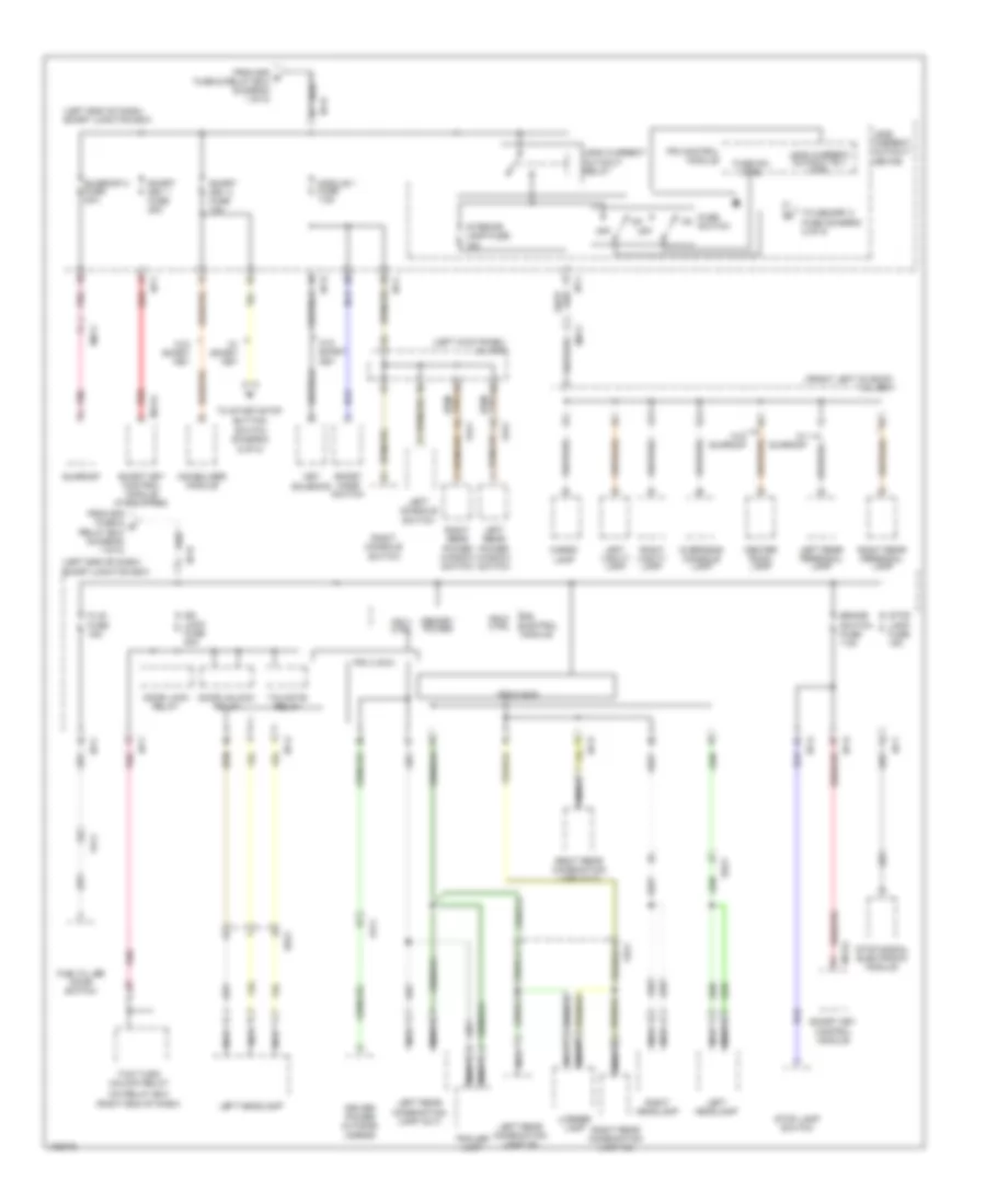 Power Distribution Wiring Diagram 4 of 8 for Hyundai Santa Fe Sport 2014