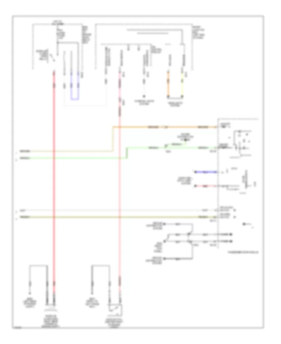 Power Door Locks Wiring Diagram (3 of 3) for Hyundai Santa Fe Sport 2014
