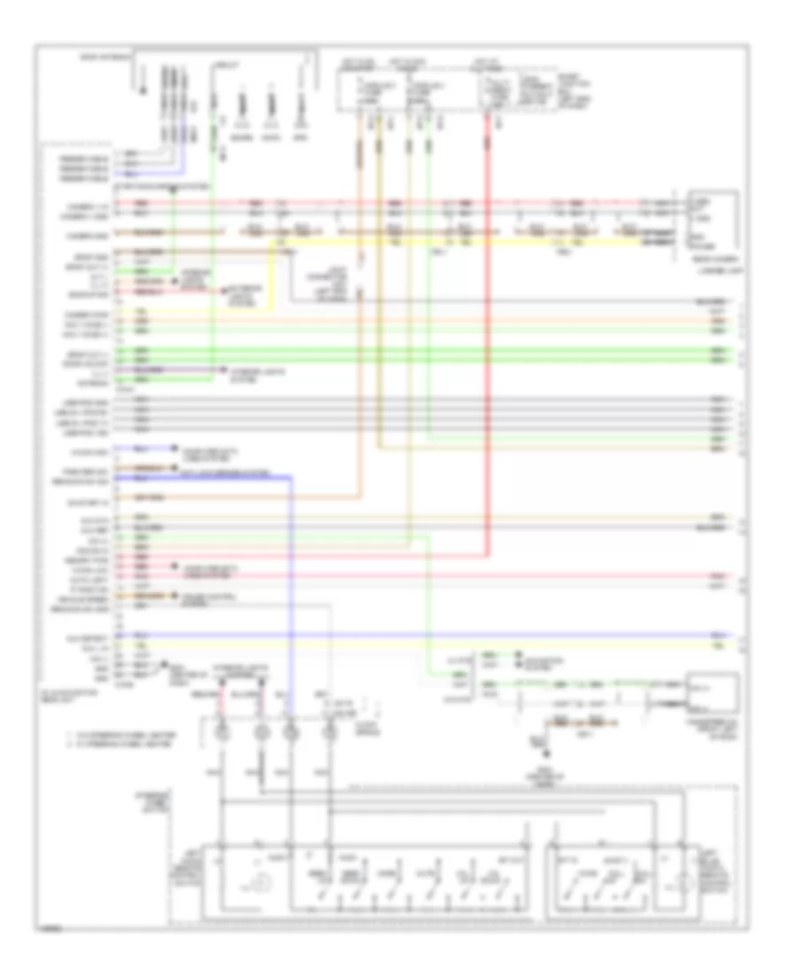 Radio Wiring Diagram with Navigation 1 of 3 for Hyundai Santa Fe Sport 2014