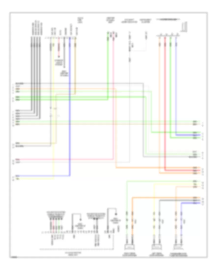 Radio Wiring Diagram, with Navigation (2 of 3) for Hyundai Santa Fe Sport 2014