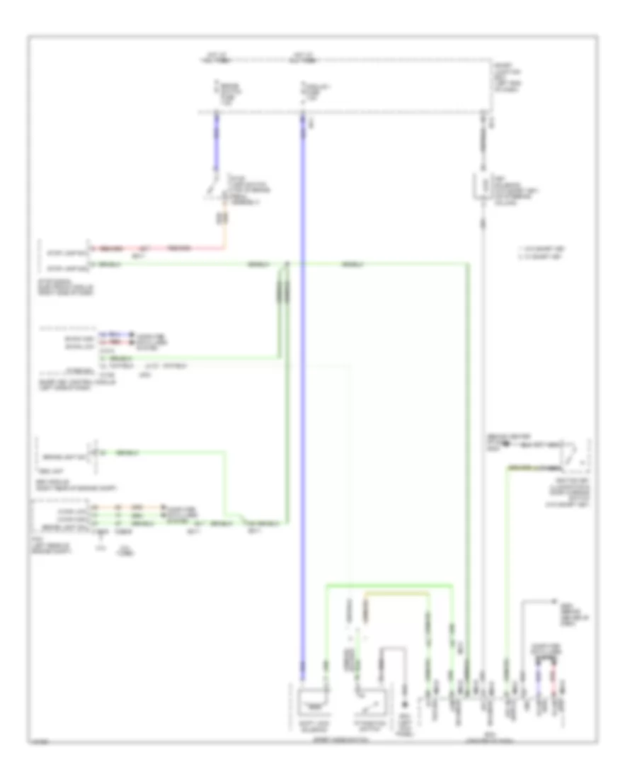 Shift Interlock Wiring Diagram for Hyundai Santa Fe Sport 2014
