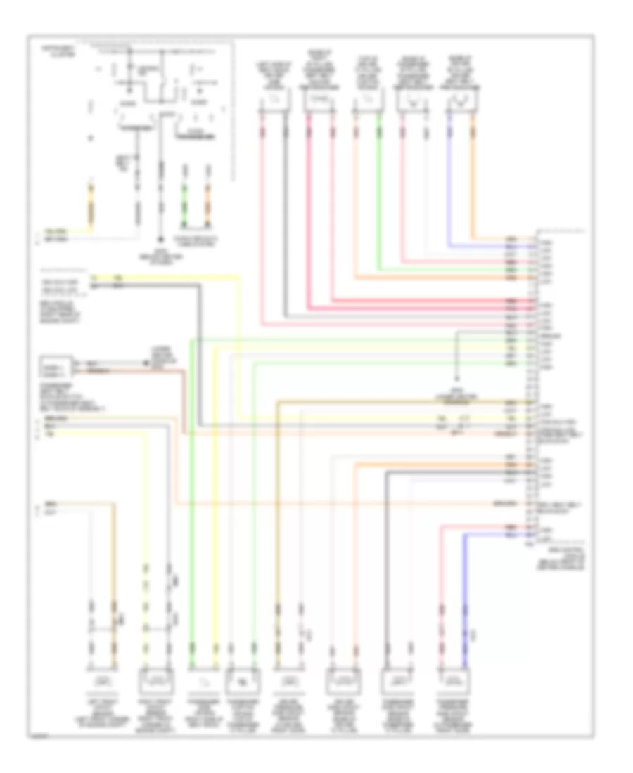 Supplemental Restraints Wiring Diagram (2 of 2) for Hyundai Santa Fe Sport 2014
