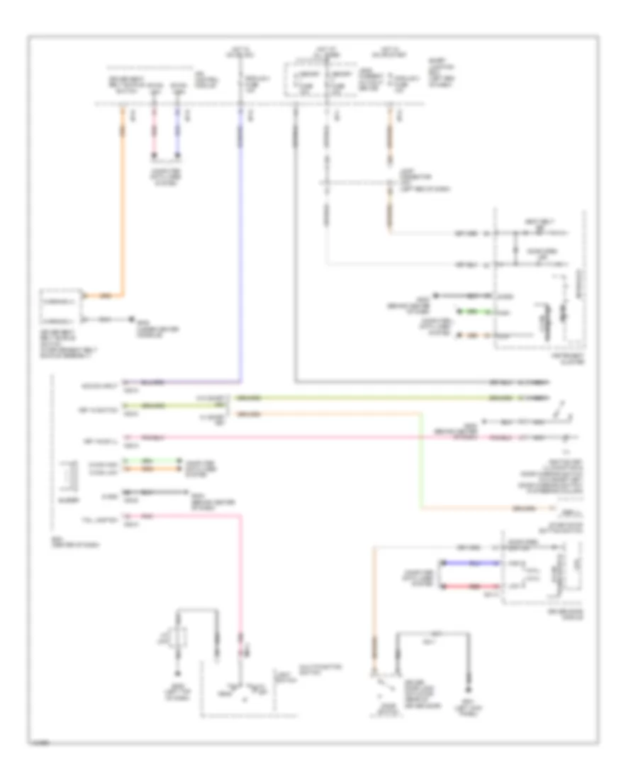 Chime Wiring Diagram for Hyundai Santa Fe Sport 2014