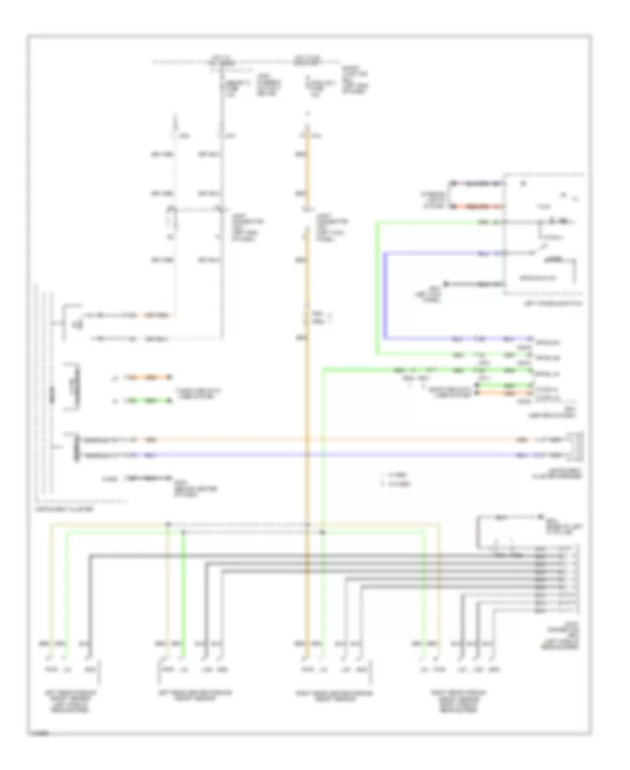 Parking Assistant Wiring Diagram for Hyundai Santa Fe Sport 2.0T 2014