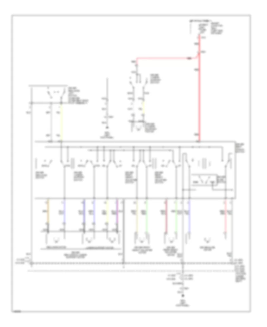 Driver Power Seat Wiring Diagram for Hyundai Santa Fe Sport 2 0T 2014