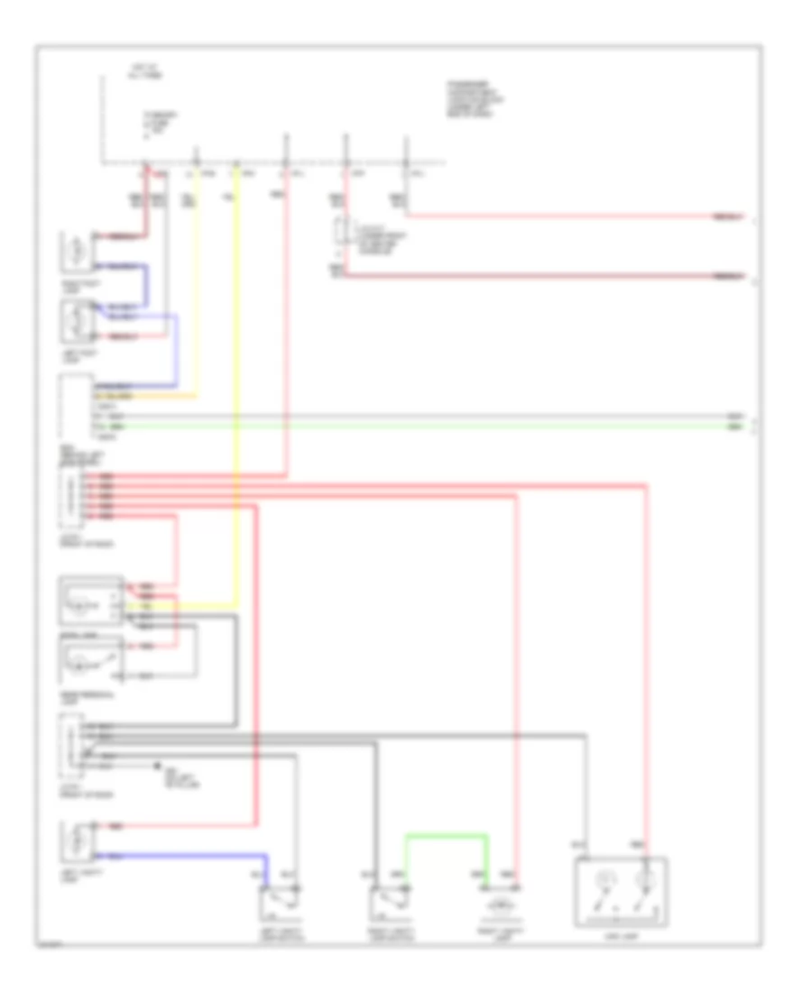 Courtesy Lamps Wiring Diagram 1 of 2 for Hyundai Azera Limited 2009
