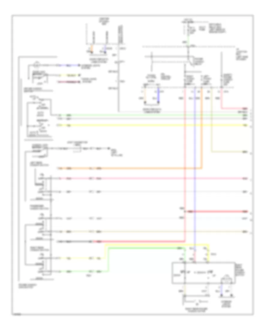 Power Windows Wiring Diagram, Hybrid with Safety Power Windows (1 of 2) for Hyundai Sonata GLS 2014