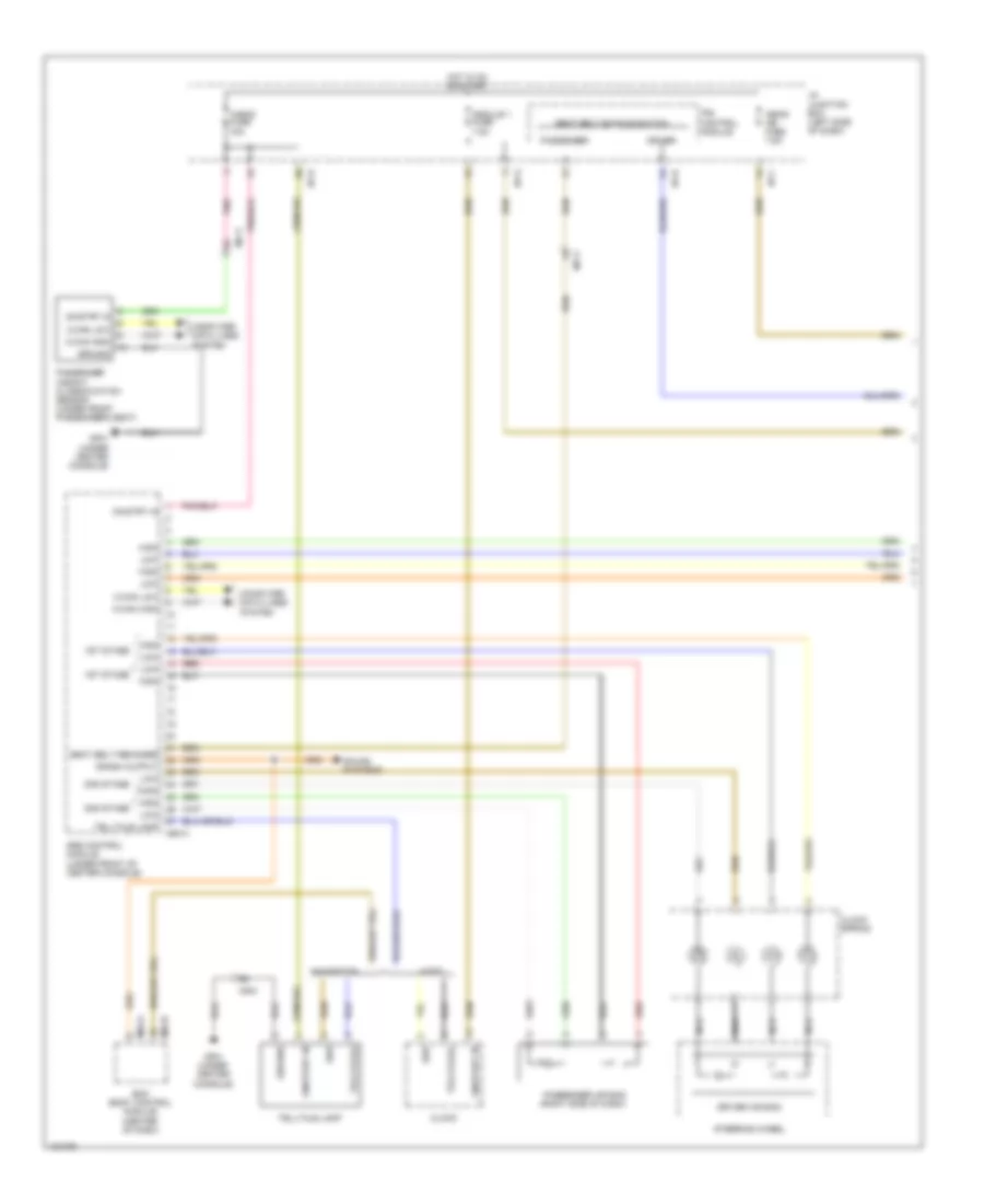 Supplemental Restraints Wiring Diagram Except Hybrid 1 of 3 for Hyundai Sonata GLS 2014