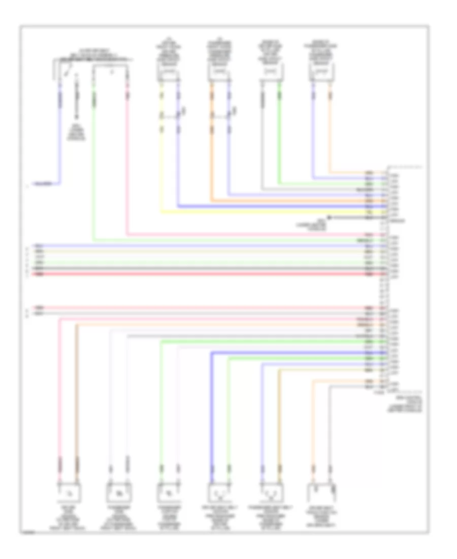 Supplemental Restraints Wiring Diagram, Except Hybrid (3 of 3) for Hyundai Sonata GLS 2014