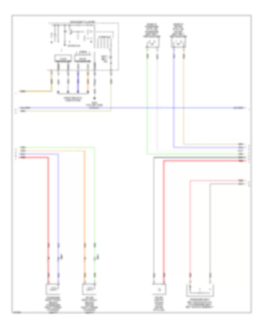 Supplemental Restraints Wiring Diagram Hybrid 2 of 3 for Hyundai Sonata GLS 2014