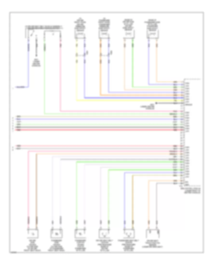 Supplemental Restraints Wiring Diagram, Hybrid (3 of 3) for Hyundai Sonata GLS 2014