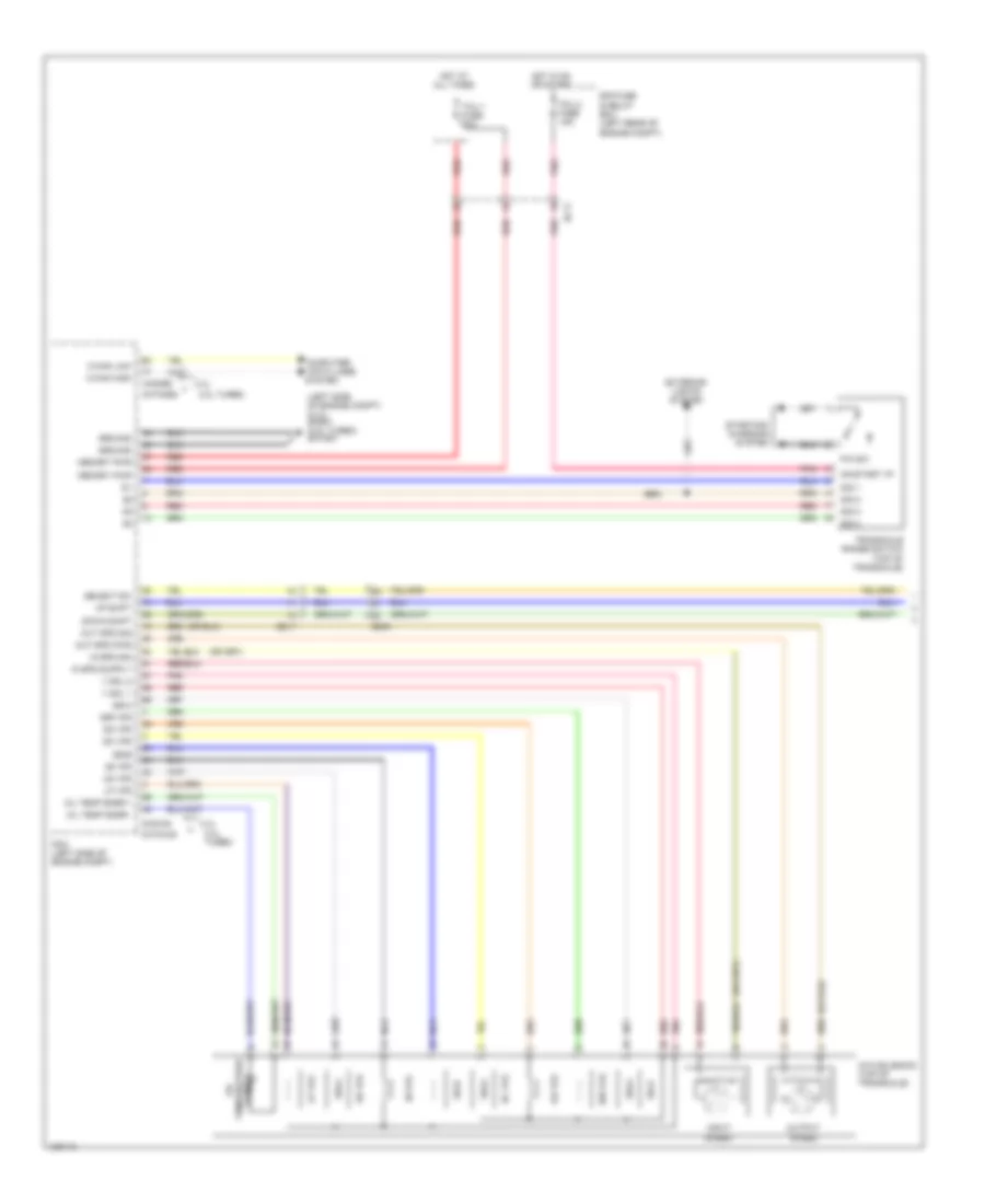 Transmission Wiring Diagram Except Hybrid 1 of 2 for Hyundai Sonata GLS 2014