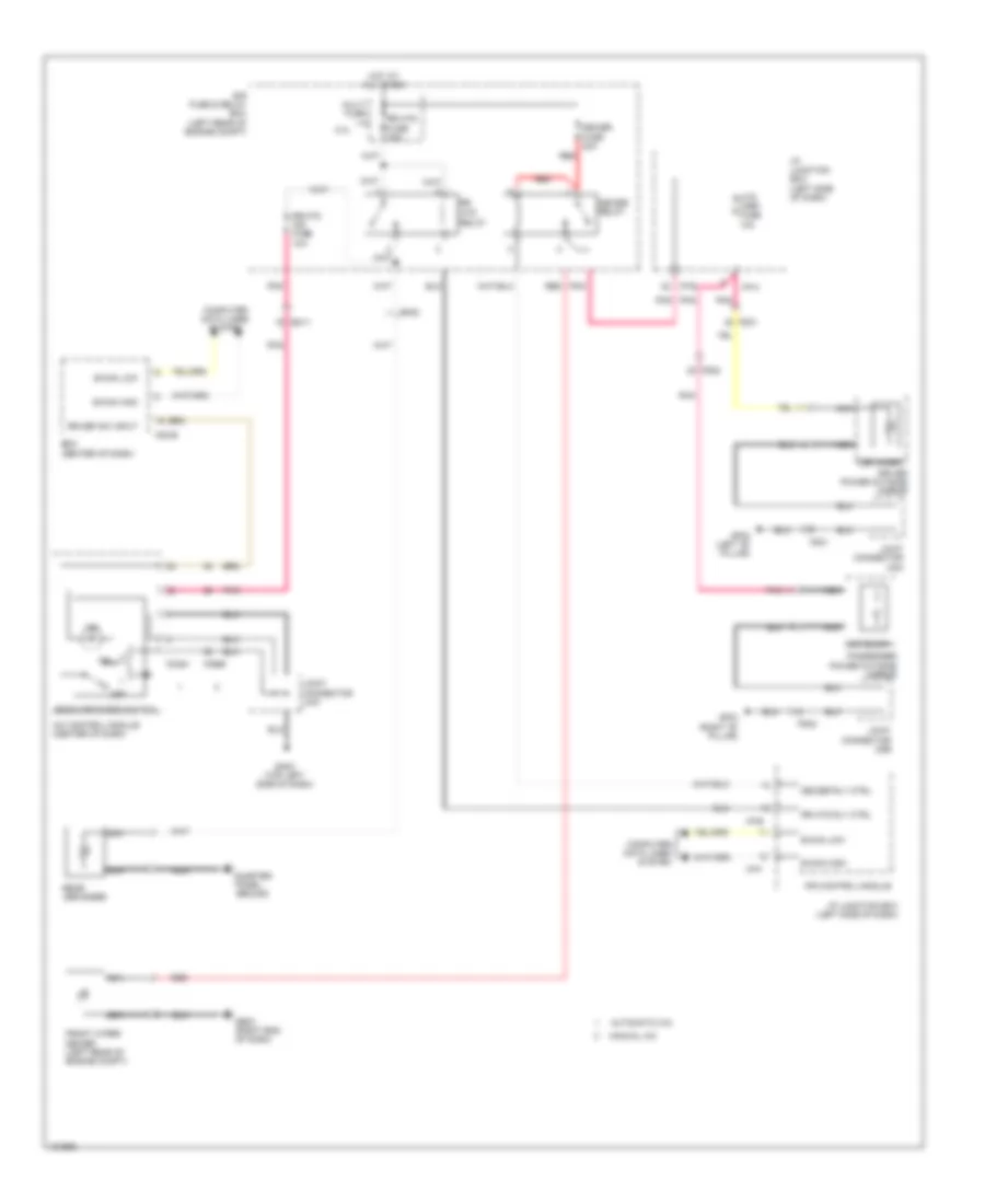 Defoggers Wiring Diagram, Except Hybrid without Navigation for Hyundai Sonata GLS 2014